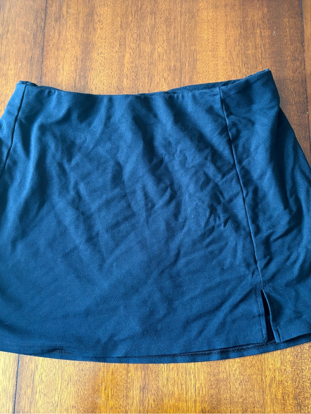 American Eagle Black Mini Skort with Side Slit